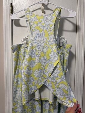 PJ Salvage Yellow and White Floral pajama set. Pants and tank NWT xl